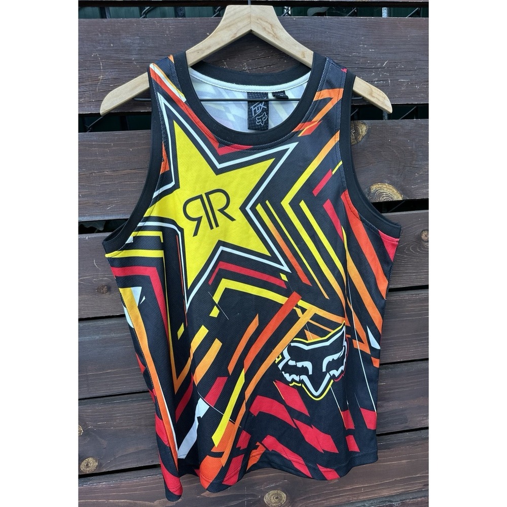 Fox Rockstar Energy Drink‎ Racing Jersey Tank Top Mens Size Medium